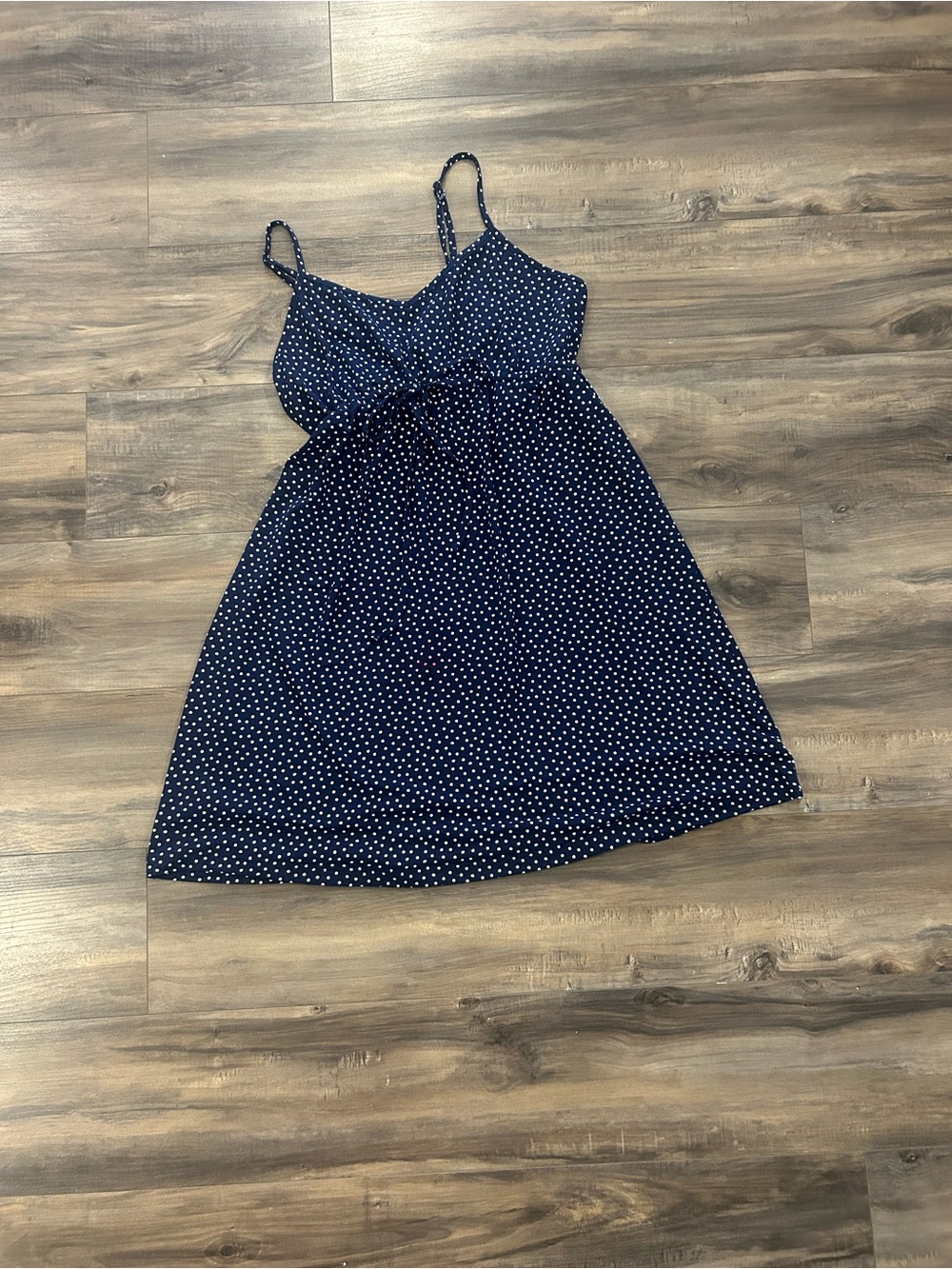 La Vi En Rose Navy Polka Dot Mini Dress - Picture 4 of 7